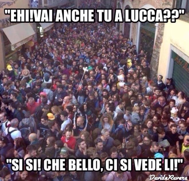 Folla a Lucca
